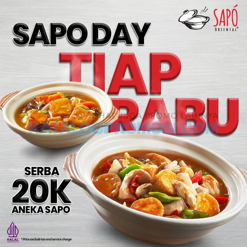 Sapo Oriental Promo Sapo Day Aneka Menu Sapo Serba Rp