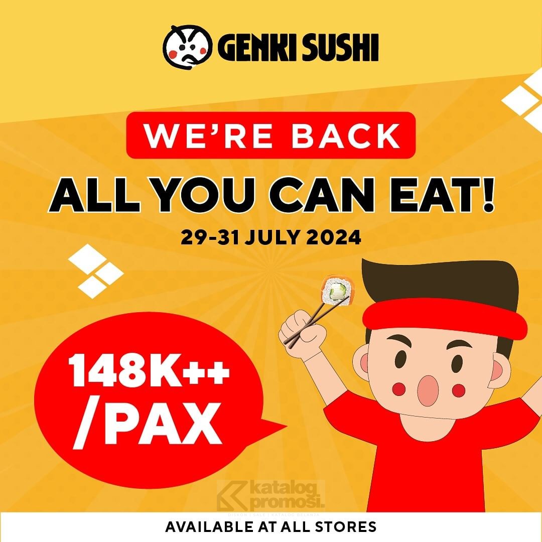 Promo Genki Sushi All You Can Eat Cuma Rp Per Pax