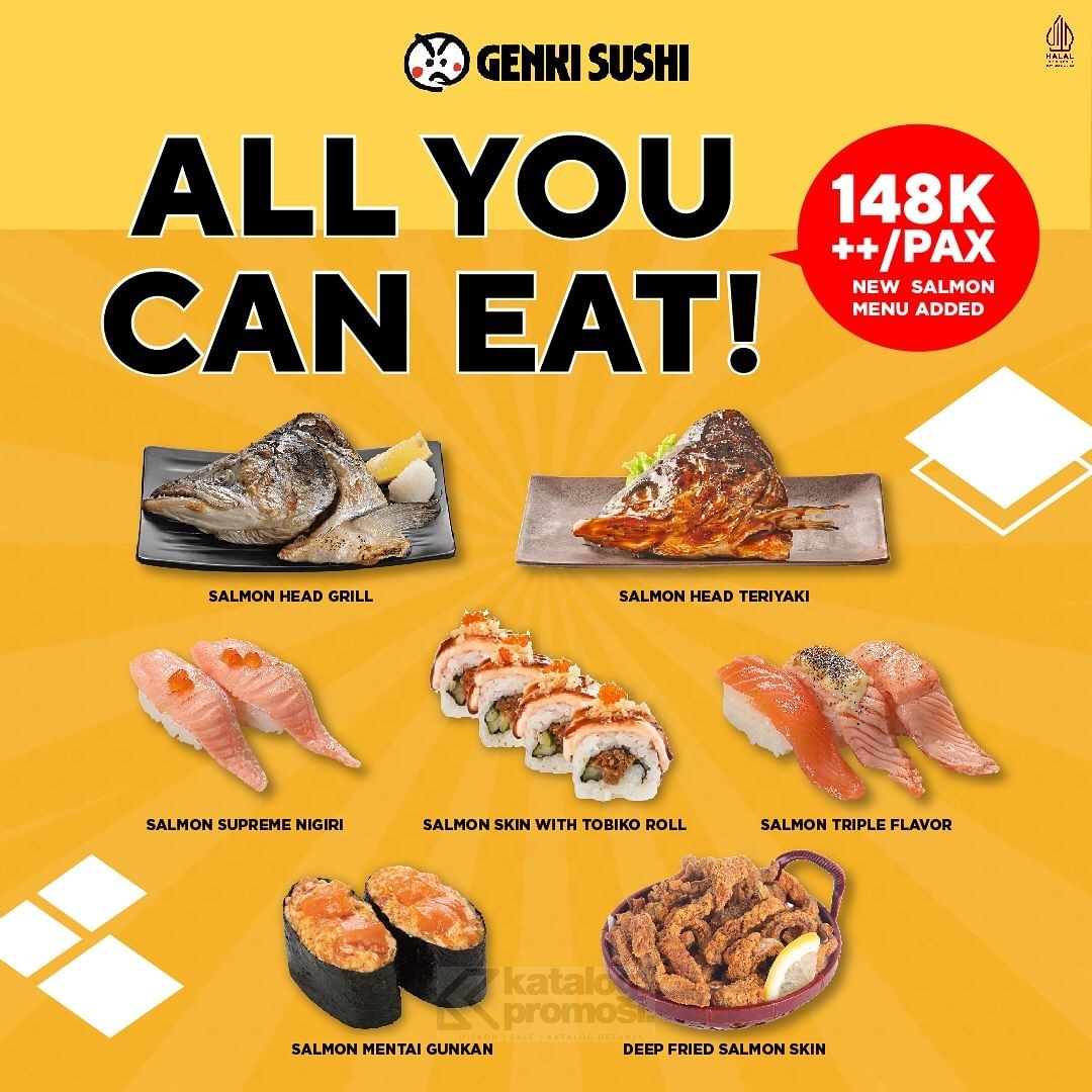 Promo GENKI SUSHI ALL YOU CAN EAT Cuma Rp 148 000 Per Pax