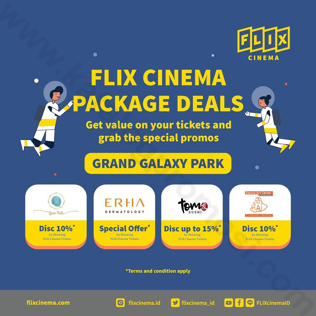 Flix Cinema Grand Galaxy Park Promo Package Deals Dapatkan Penawaran Spesial Di Tenant Pilihan