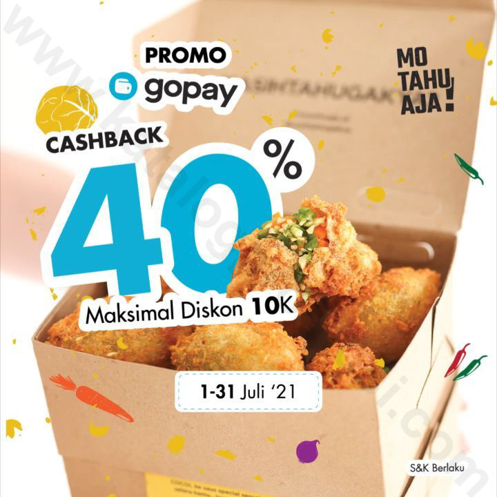 MO TAHU AJA Promo CASHBACK 40 untuk transaksi dengan GOPAY