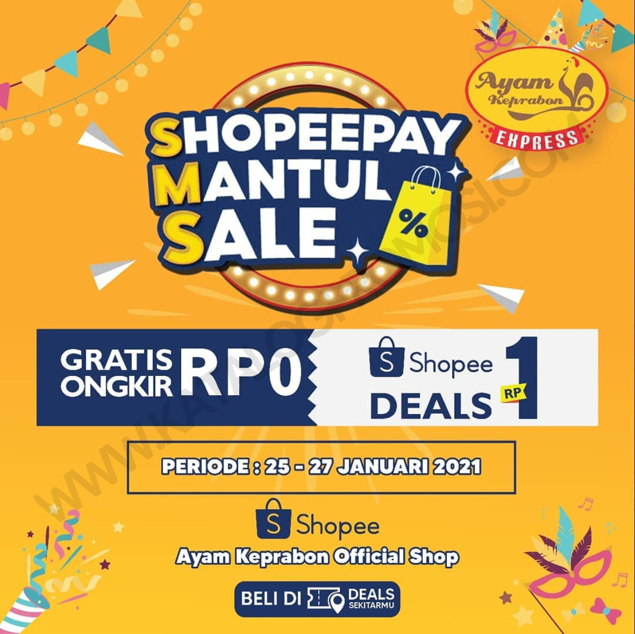 Ayam Keprabon Promo Voucher Deals Cashback 60 Shopeepay Cuma Rp 1