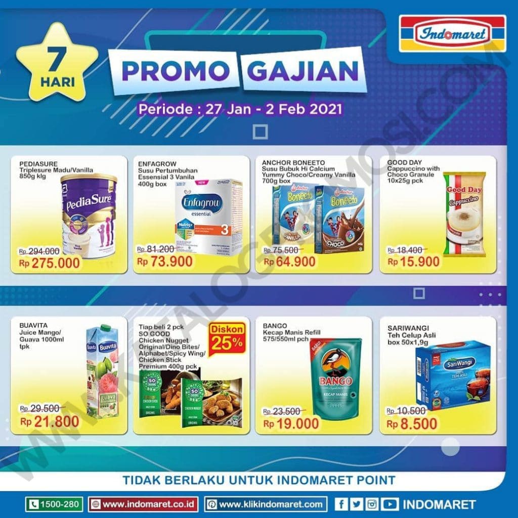  INDOMARET  Promo  GAJIAN  periode 27 JANUARI 02 FEBRUARI 2022