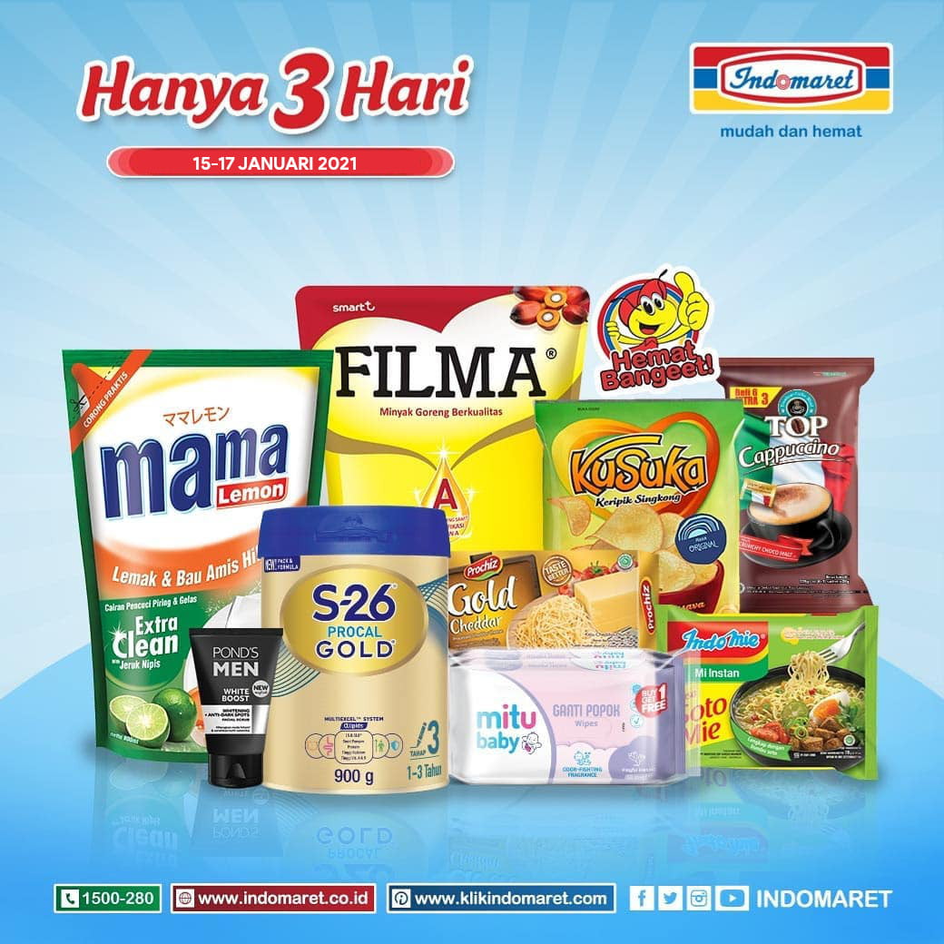 Promo INDOMARET Katalog Weekend JSM periode 15-17 Januari 2021