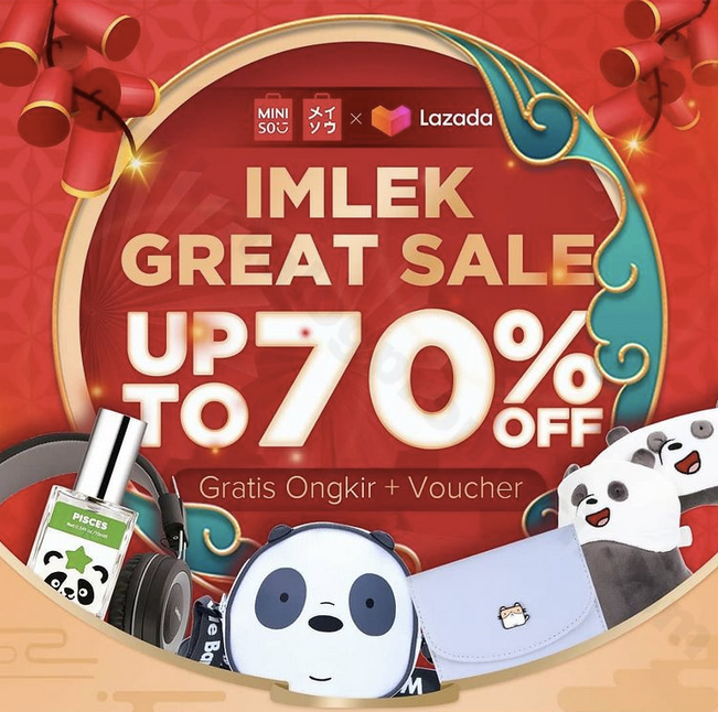  MINISO  Promo IMLEK GREAT SALE Up to 70 OFF di Miniso  