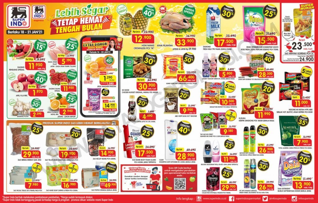 Promo Superindo Katalog Awal Pekan (Weekday) periode 18-21 ...