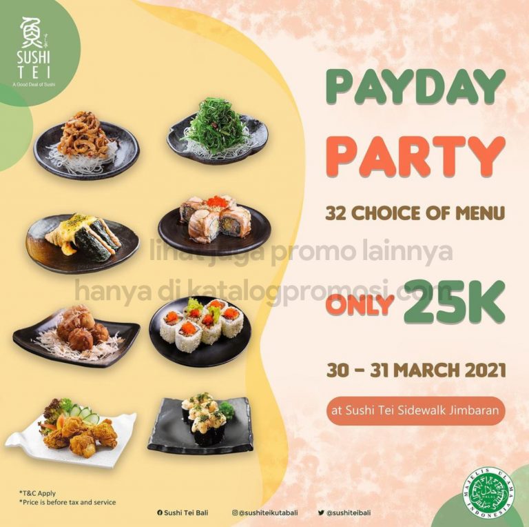 Promo Sushi Tei Sidewalk Jimbaran Bali Payday Party Harga Spesial