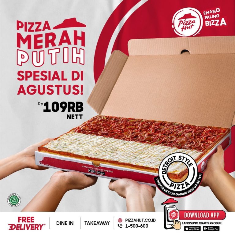 BARU! PIZZA HUT PIZZA MERAH PUTIH - HARGA SPESIAL mulai Rp. 109.000