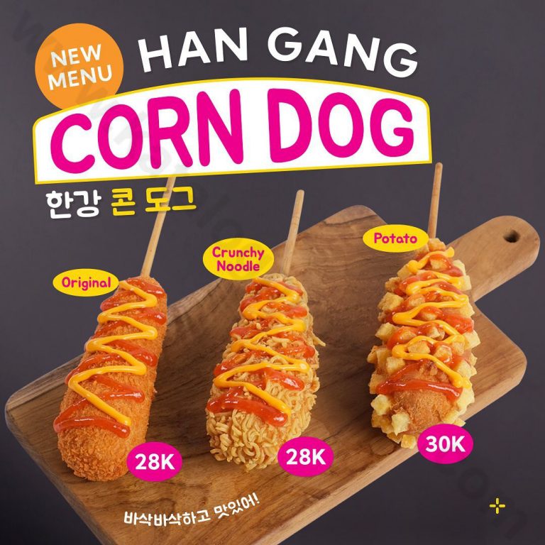 GILDAK Promo MENU BARU! HAN GANG CORN DOG Harga mulai Rp