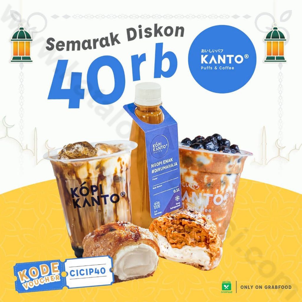 KOPI KANTO Promo DISKON Rp 40.000 khusus pemesanan via GRABFOOD