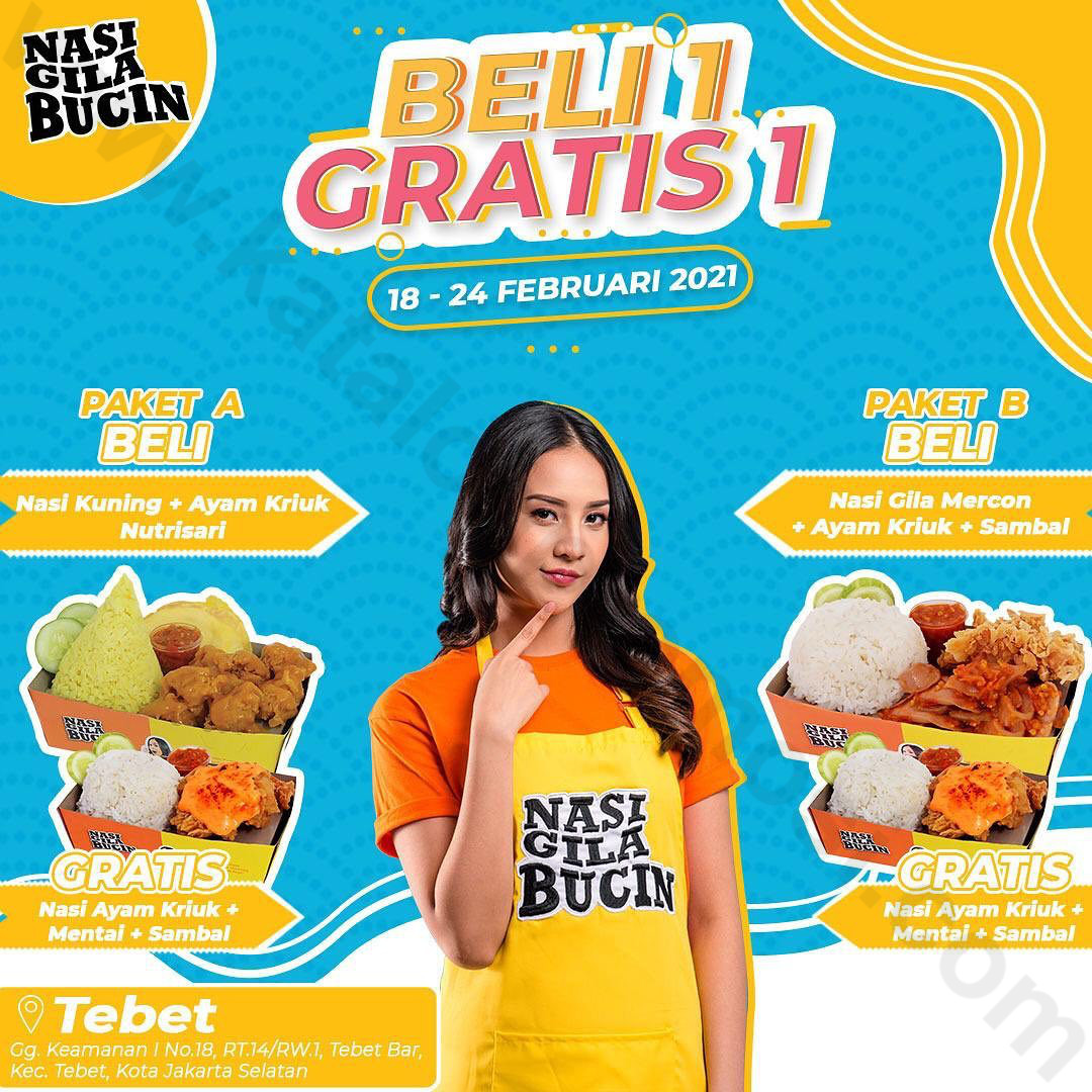 Nasi Gila Bucin Tebet Jakarta Selatan Opening Promo Beli 1 Gratis 1 Untuk Pemesanan Via Gofood Dan Grabfood