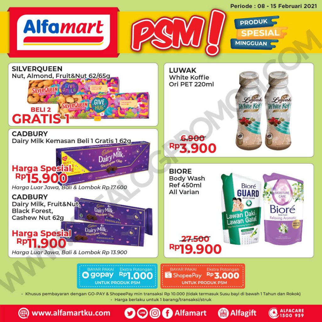 ALFAMART Promo PSM - Produk Spesial Mingguan periode 08-14 Februari 2021