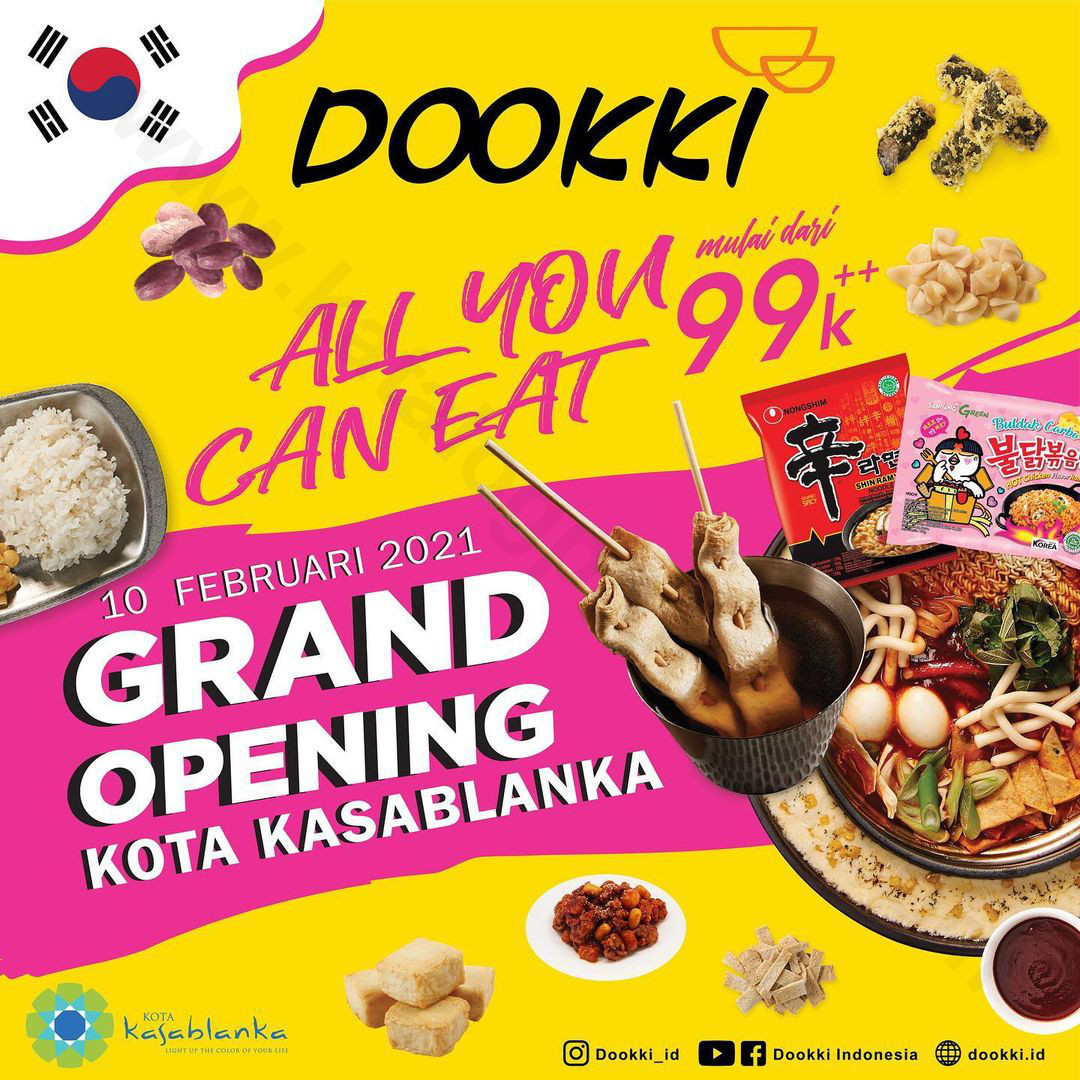 Dookki Kota Kasablanca Grand Opening Promo All You Can Eat Mulai Dari