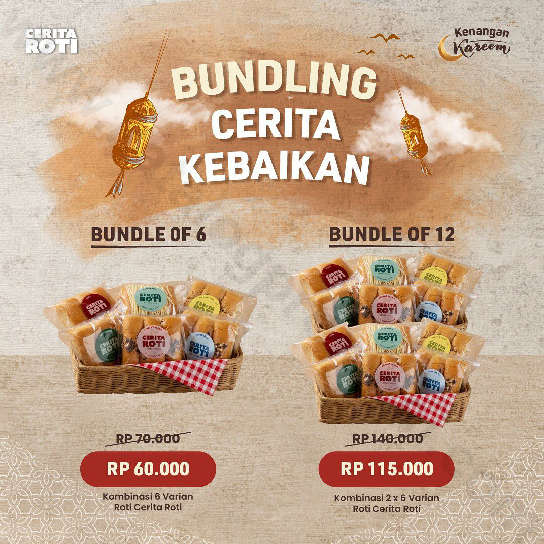 CERITA ROTI Promo Bundling Cerita Kebaikan - Harga Spesial mulai dari