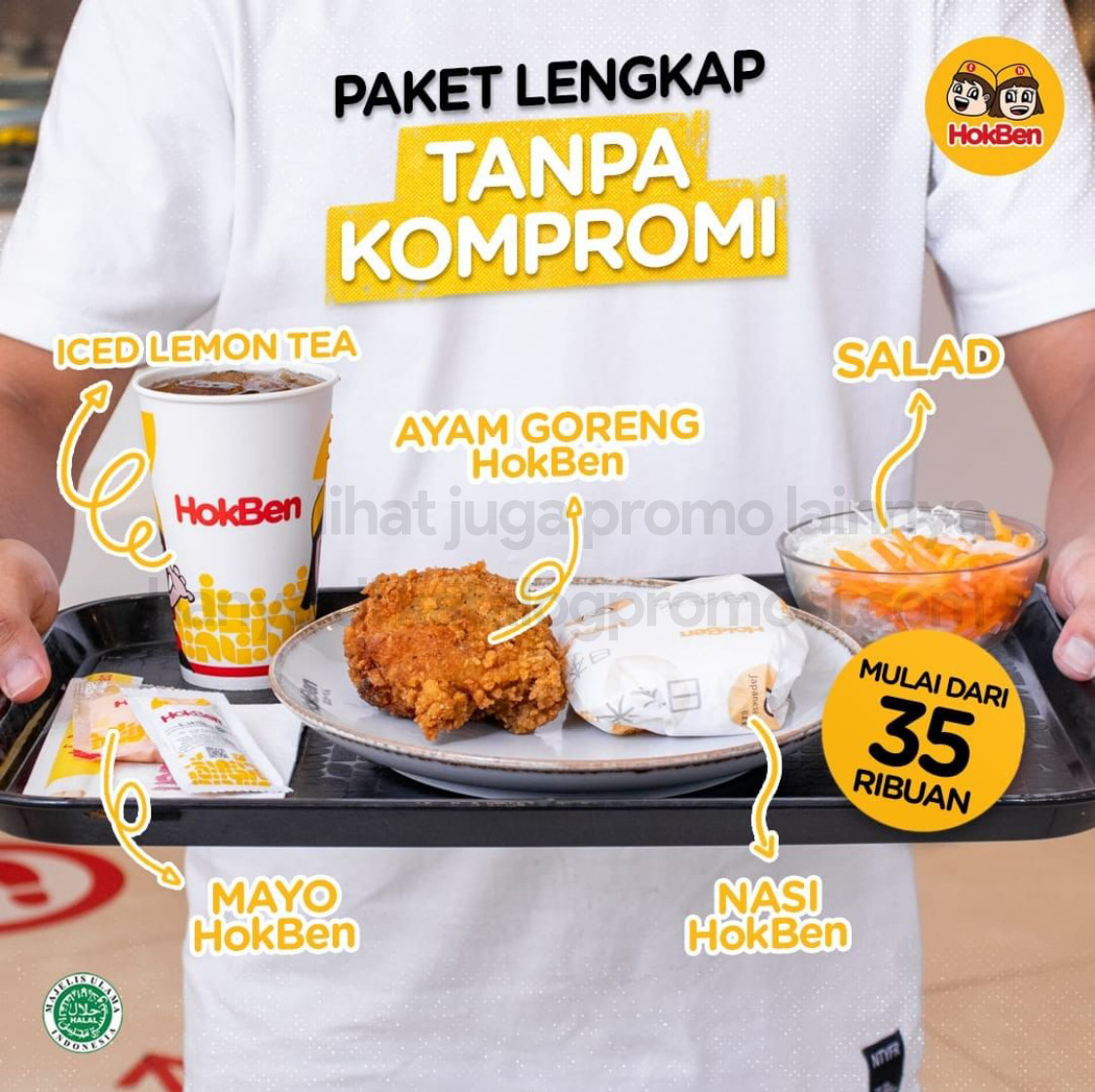 Promo HOKBEN PAKET LENGKAP Ayam Goreng mulai Rp. 35RIBUAN