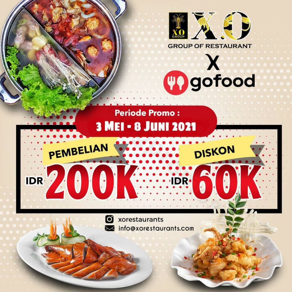 XO SUKI Restaurant Promo Potongan 60K Setiap Pembelian 200K Via GOFOOD