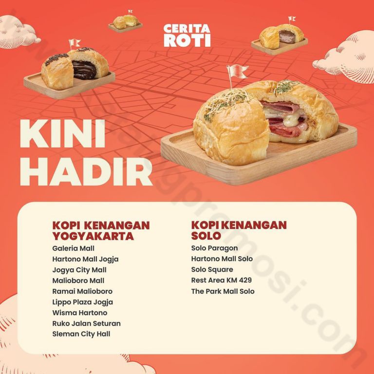 CERITA ROTI Yogyakarta & Solo Promo Beli 1 Roti GRATIS 1 Roti