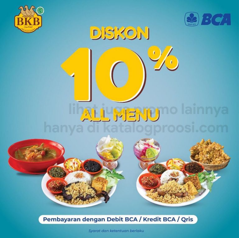 Promo BEBEK BKB DISKON 10% khusus transaksi dengan KARTU DEBIT / KARTU