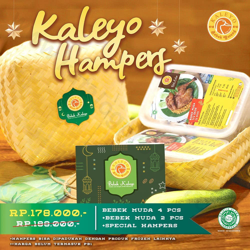 BEBEK KALEYO Promo KALEYO HAMPERS Harga Special Hanya Rp 178.000,-*