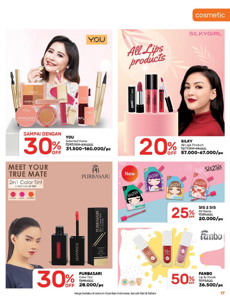 Katalog GUARDIAN Promo Bulanan Periode 22 April - 19 Mei 2021