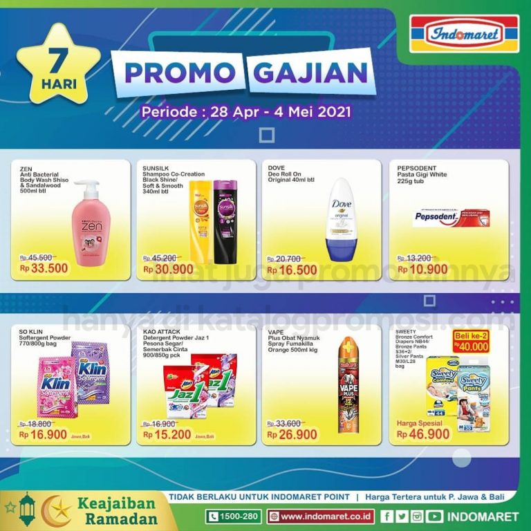  INDOMARET  Promo  GAJIAN  periode 28 April 04 Mei 2022