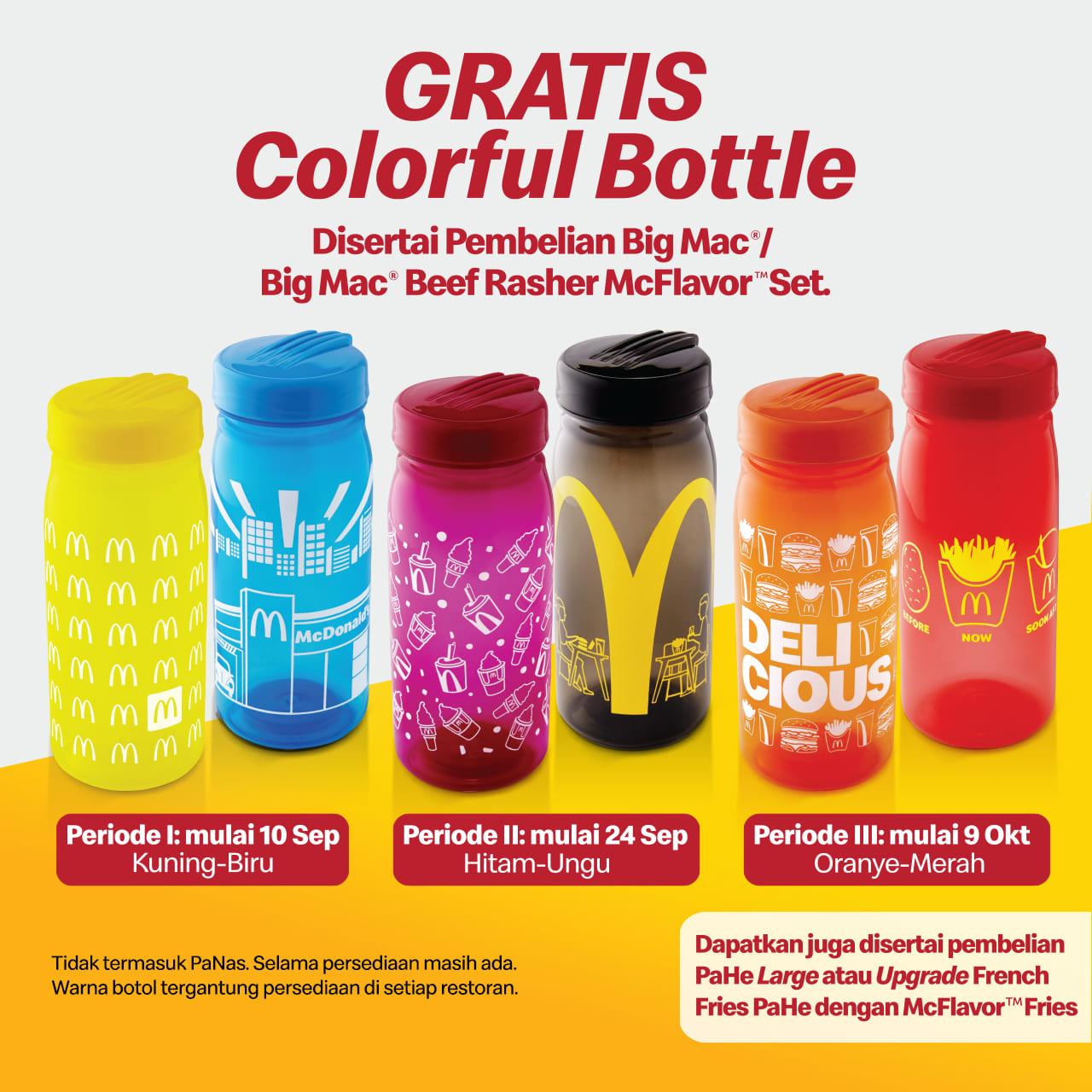 Promo McDonalds GRATIS Colorful Bottle*