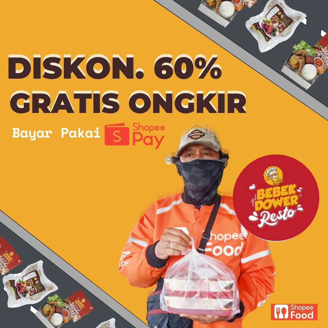 Promo Resto Bebek Dower Diskon Hingga 60 Gratis Ongkir Khusus Pemesanan Via Shopeefood Katalogpromosi Com