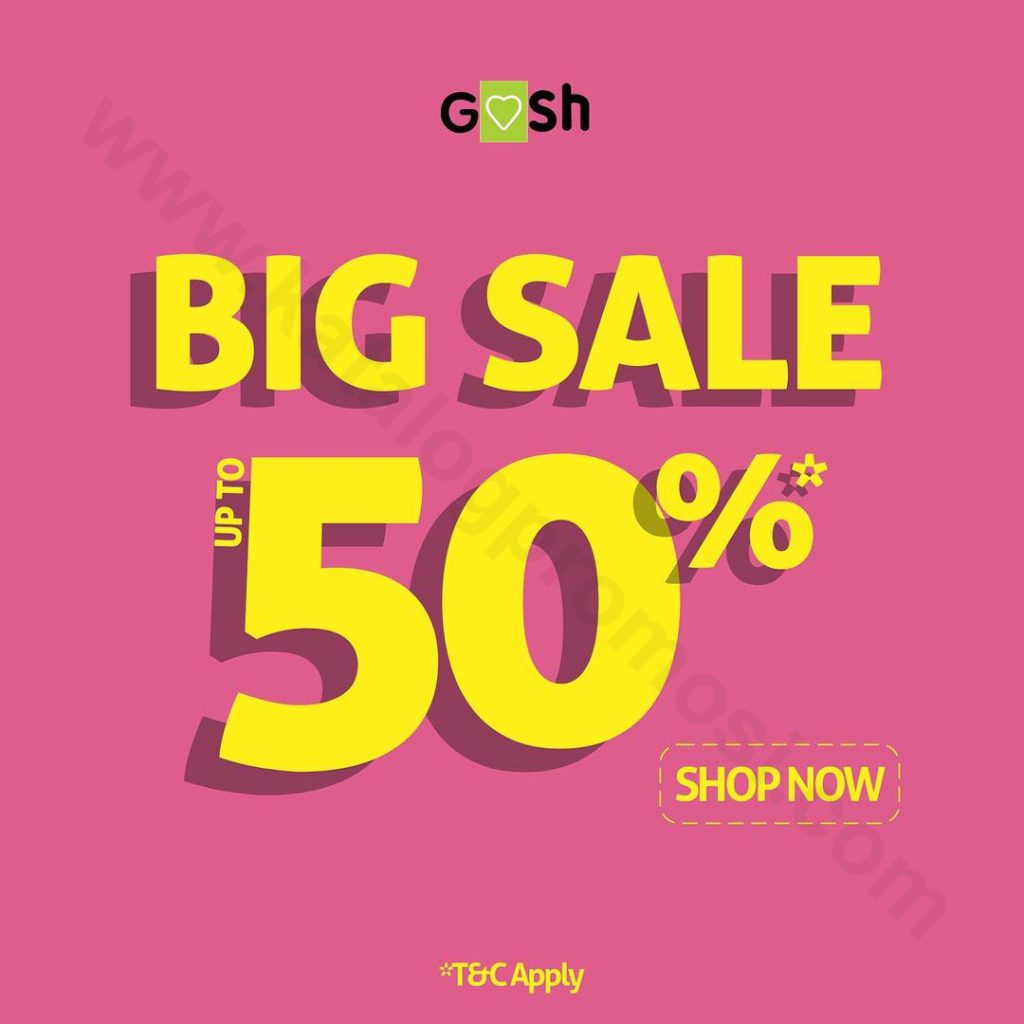  GOSH  SHOES Promo BIG SALE Up To 50 