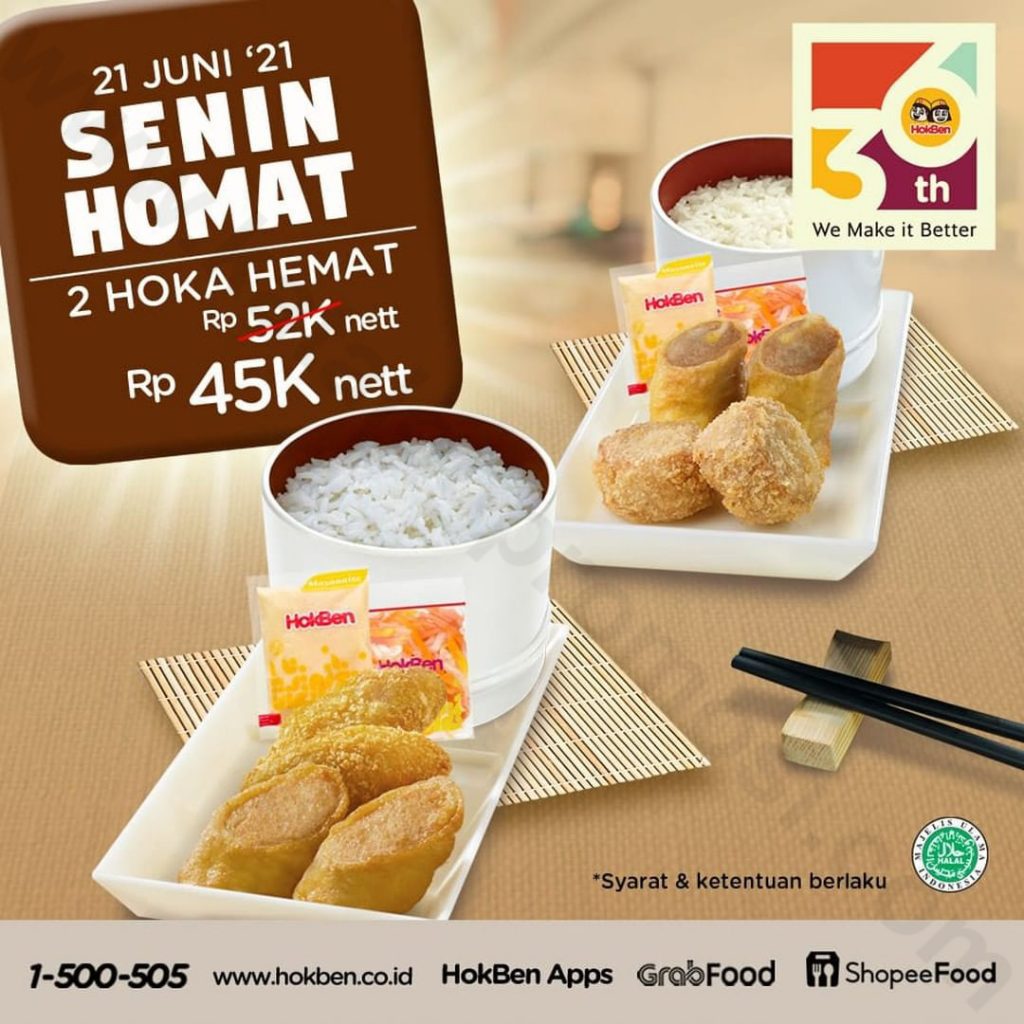 HOKBEN Promo HoMat HokBen HeMat  2 Paket Hoka Hemat  hanya 