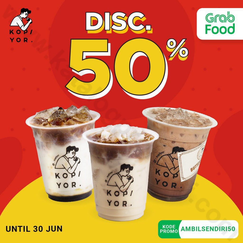  KOPI YOR  Promo DISKON 50 untuk Pemesanan PICK UP melalui 