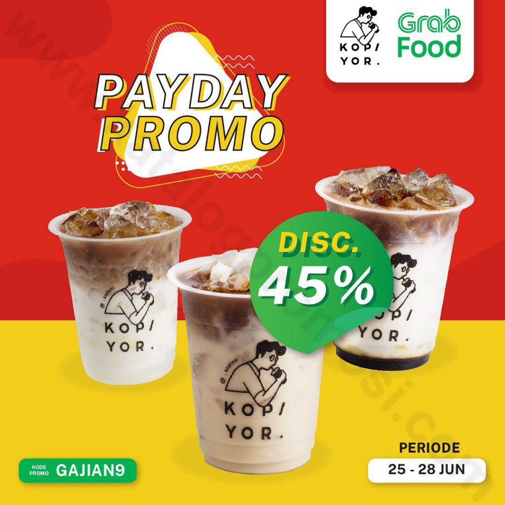  KOPI YOR  Promo PAYDAY DISKON 45 khusus pemesanan via 