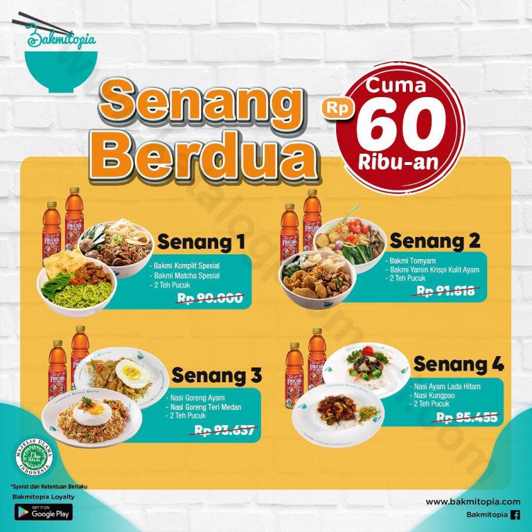 BAKMITOPIA Promo  Paket  Makan  Senang Berdua Hanya Rp 60 Ribuan 