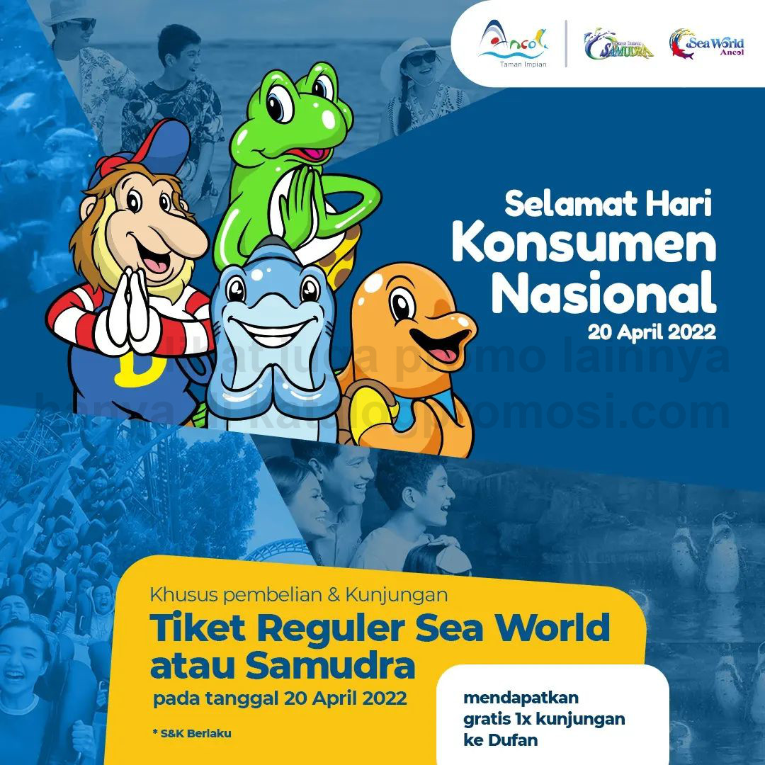 Promo Seaworld Ancol dan Ocean Dream Samudra - Hanya 1 hari! Beli Tiket Masuk GRATIS Tiket Dufan