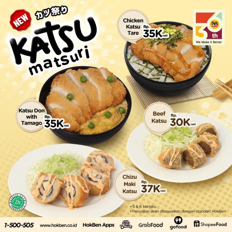  BARU  HOKBEN  Katsu Matsuri Harga Spesial cuma Rp 35 000 net