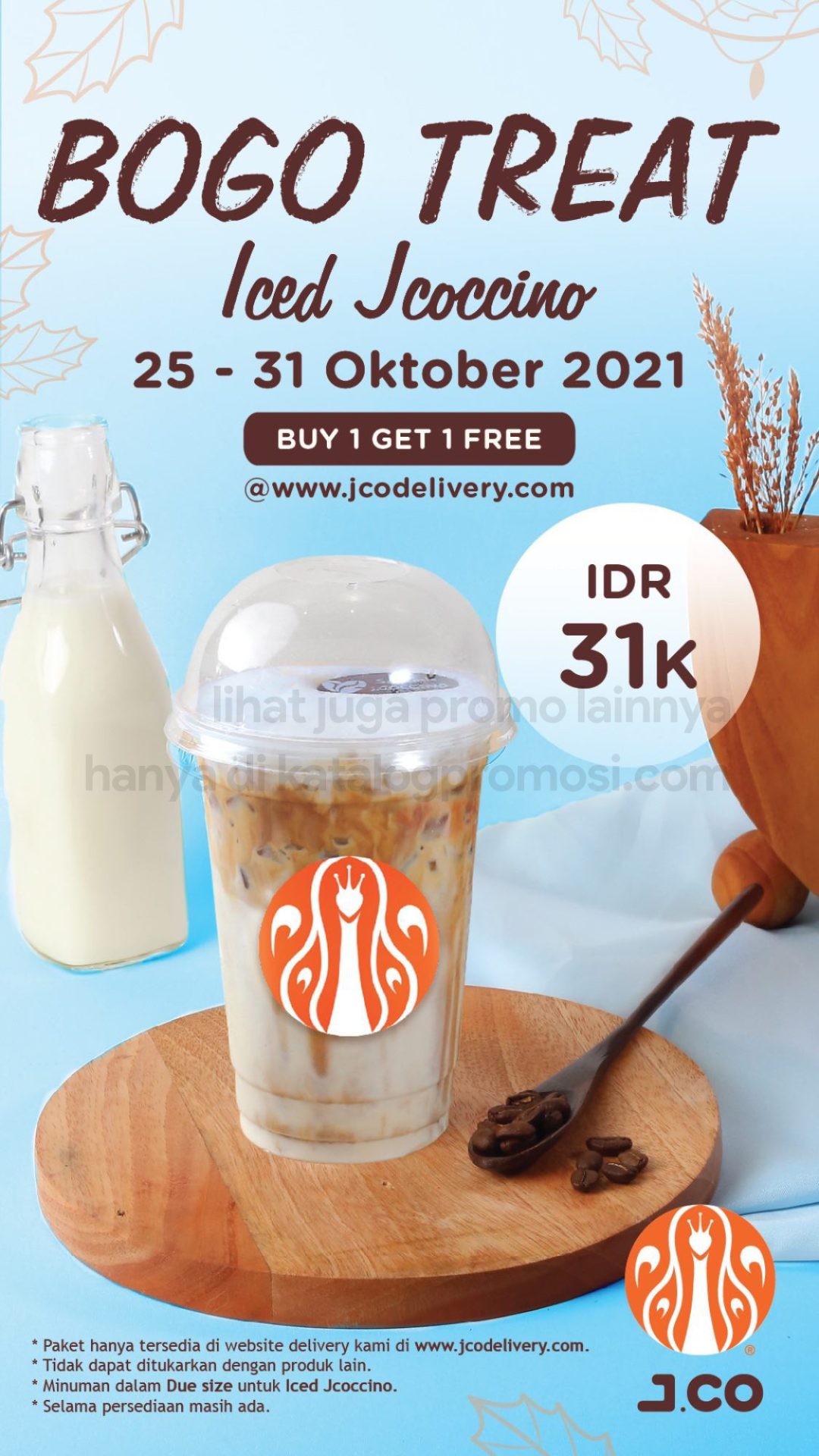 Promo JCO BOGO TREAT - BELI 1 GRATIS 1 untuk Iced JCOCCINO