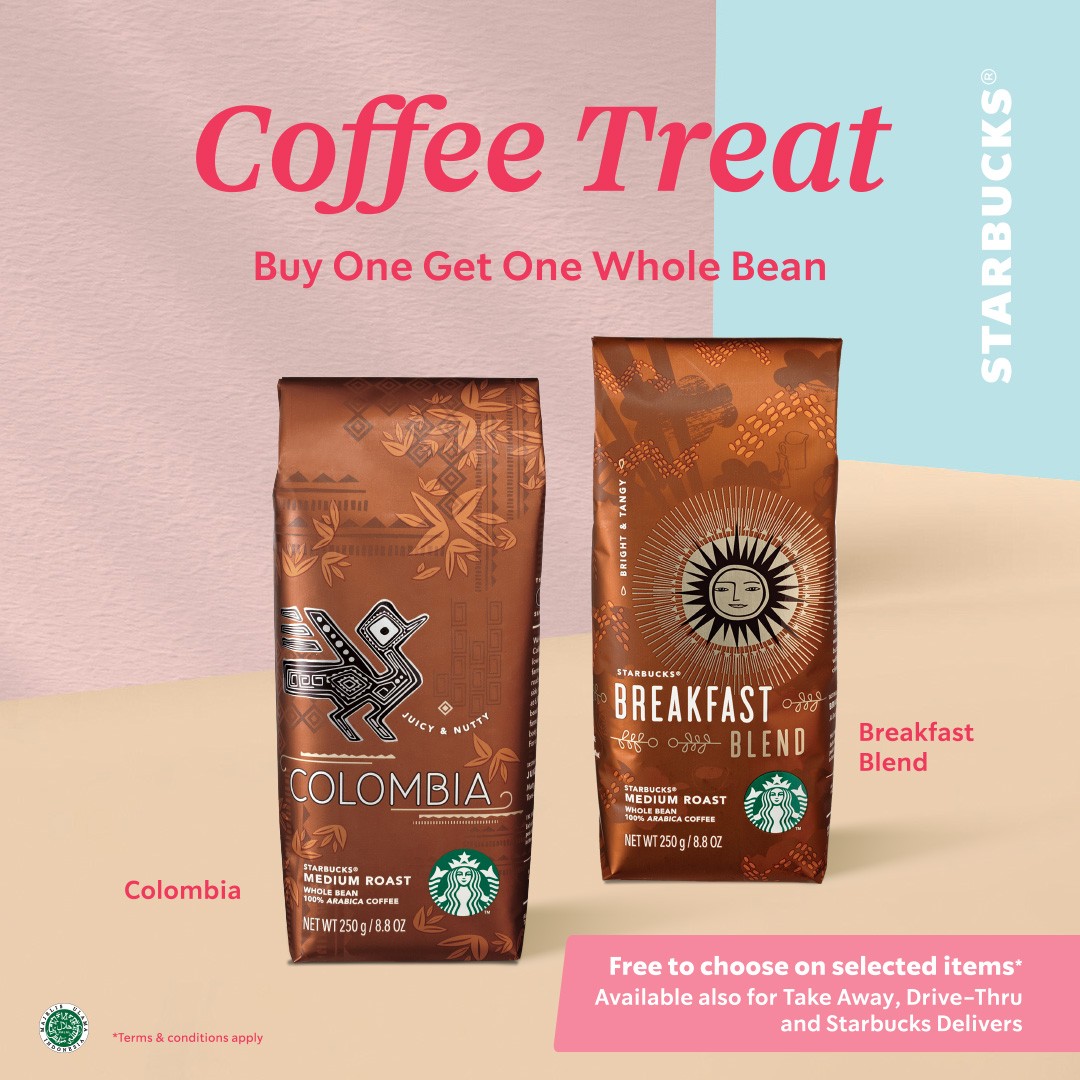 Promo Starbucks Beli 1 Gratis 1 Untuk Whole Bean