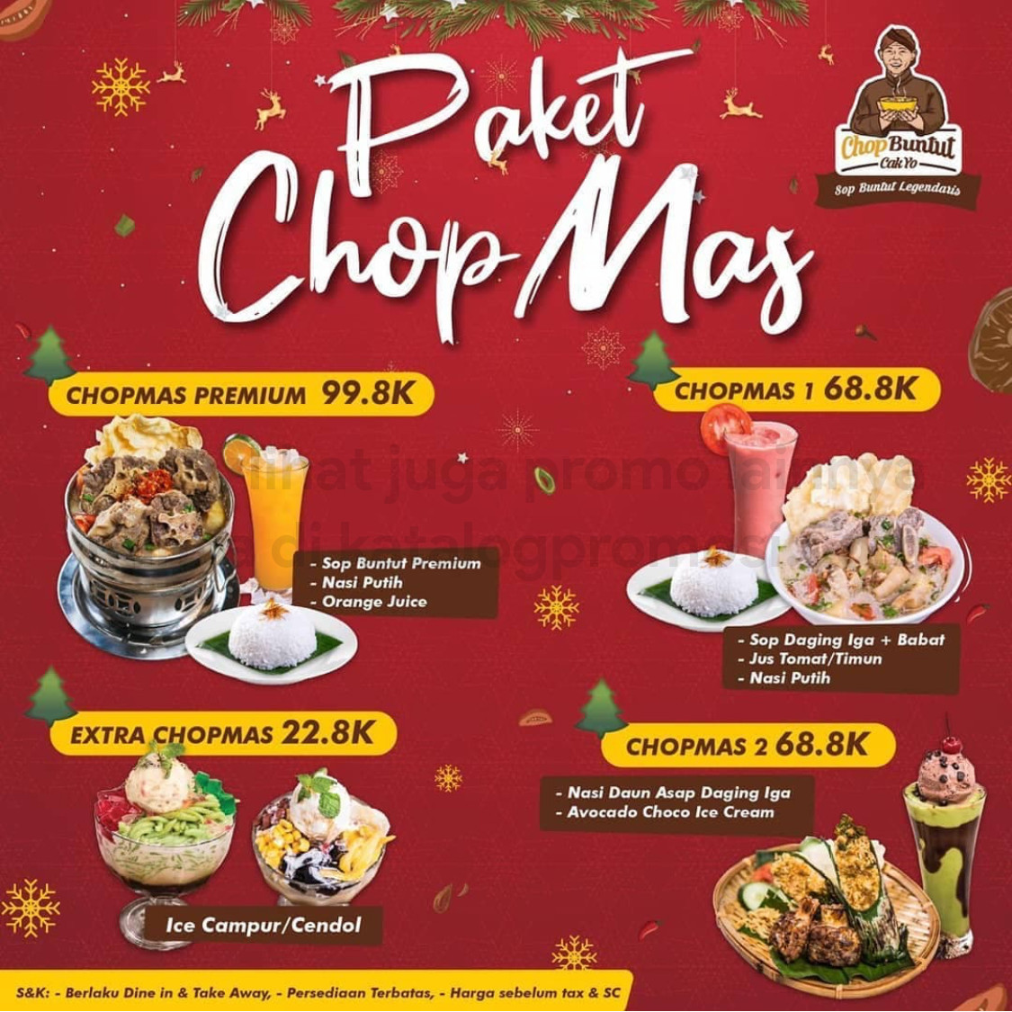 Promo Chop Buntut Cak Yo Sun Paket CHOP MAS - Harga Spesial mulai Rp. 68.800