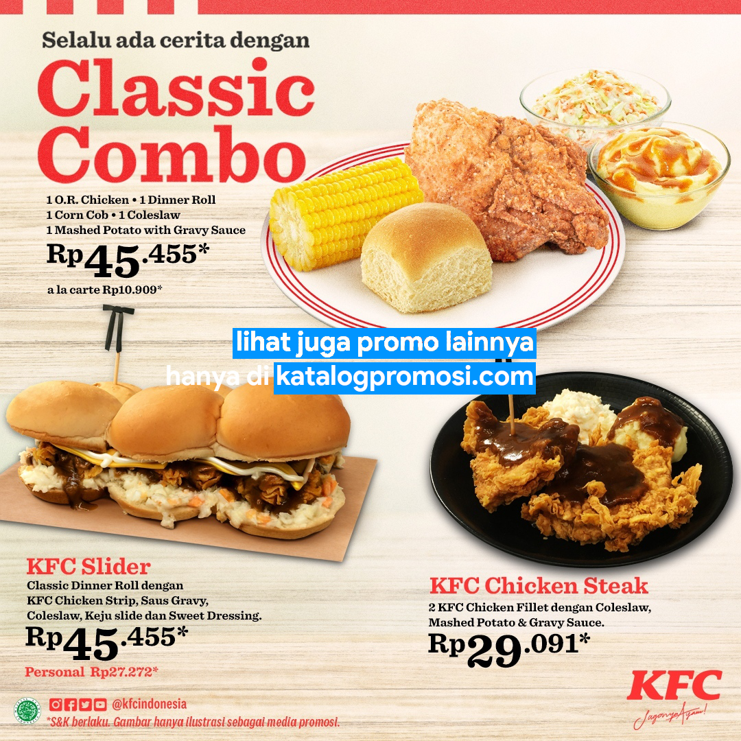 KFC CLASSIC COMBO - Harga ⁠Mulai dari Rp29.091