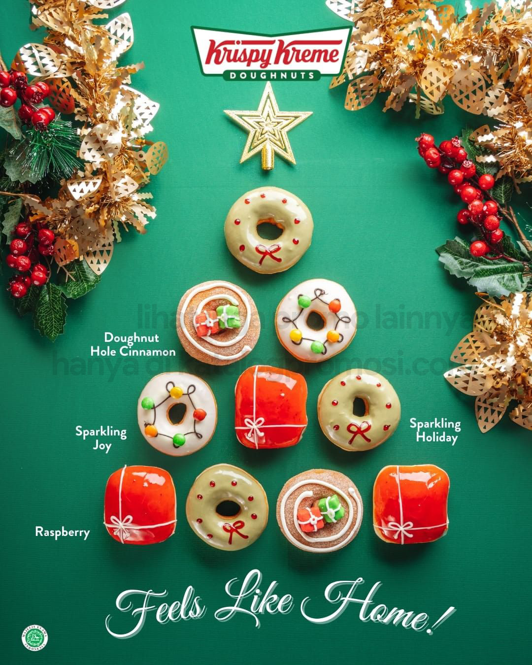 BARU! Krispy Kreme Special Holiday Edition Doughnuts
