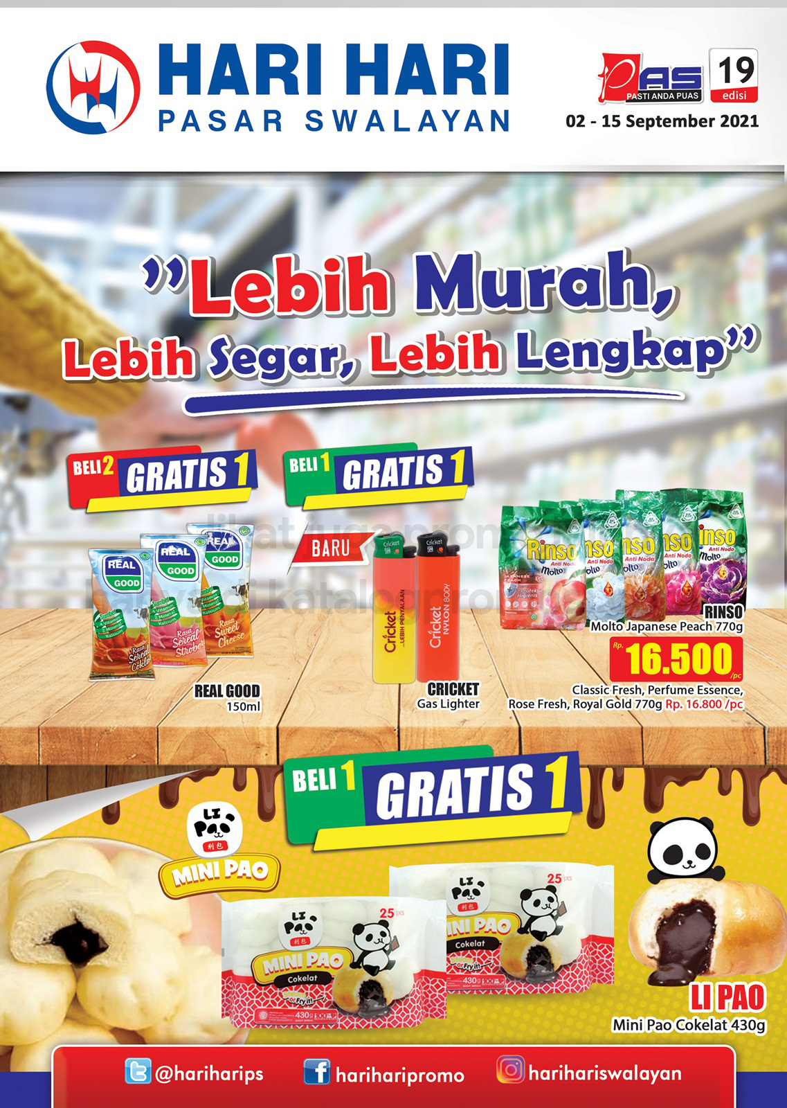 Promo Hari Hari Pasar Swalayan Katalog Mingguan Periode 02 15 September 2021