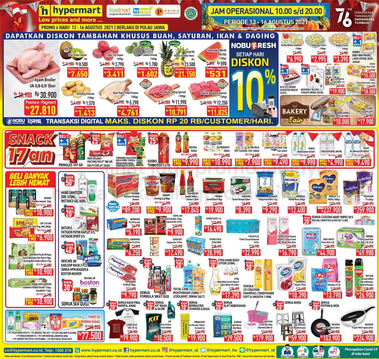 Promo Hypermart JSM Katalog Weekend periode 13-16 Agustus 2021
