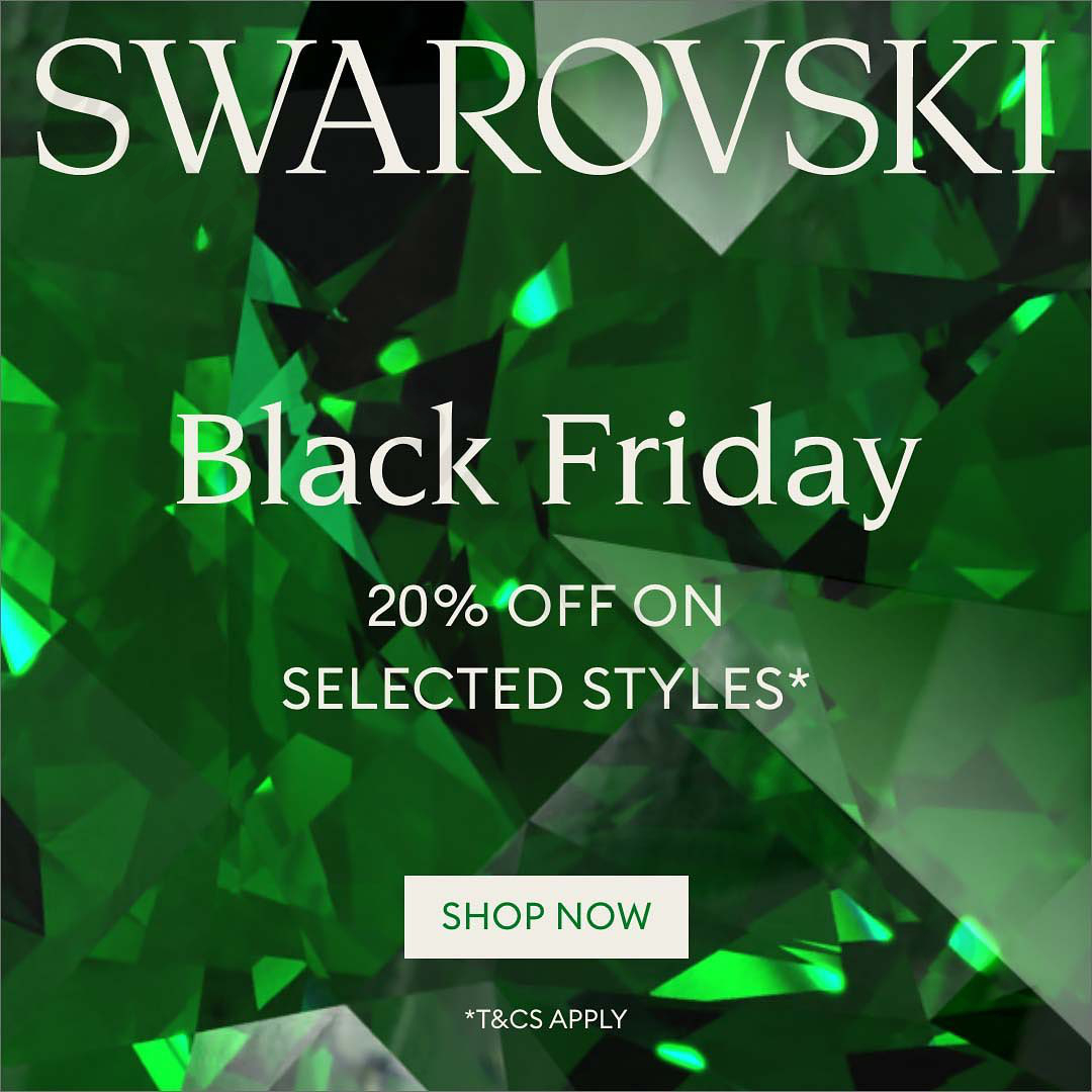 Swarovski Promo MAP Fashion Black Friday 20 OFF on Selected Styles!