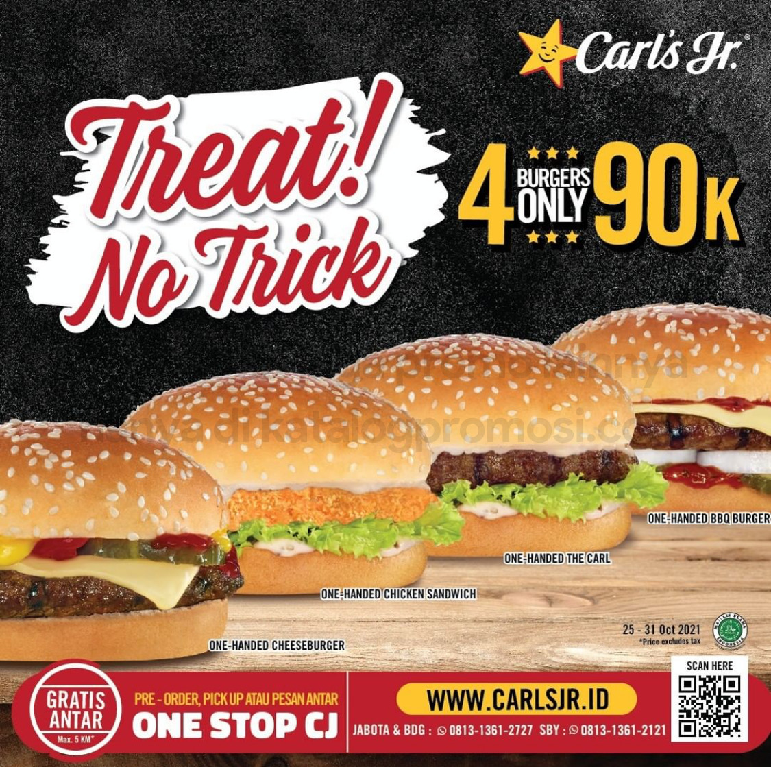 Carls Jr Promo 4 For 90K - Paket 4 Burger Hanya Rp 90.000,-