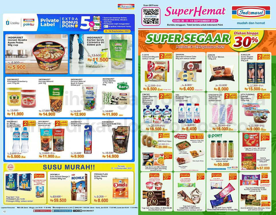 Promo INDOMARET Katalog SUPER HEMAT | 08-14 September 2021
