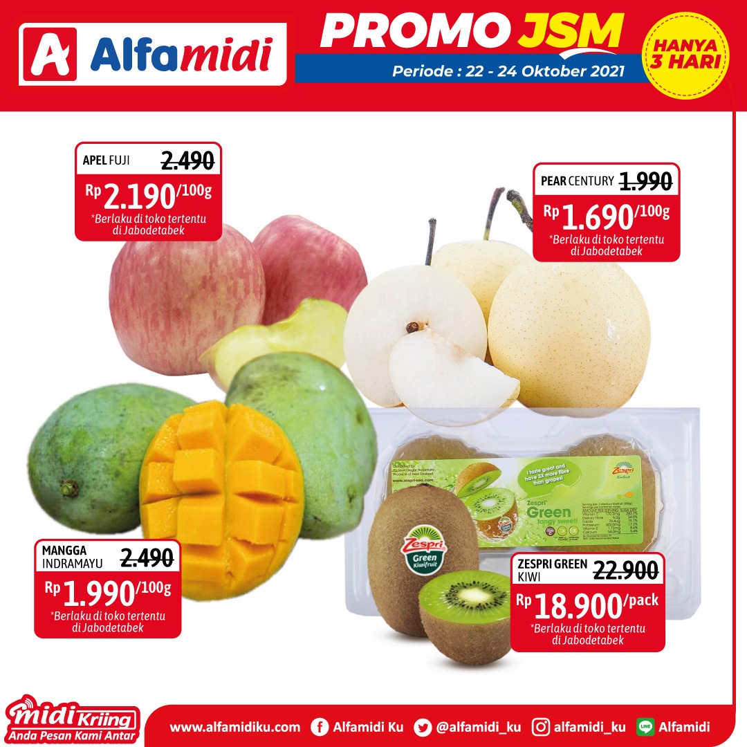 Promo ALFAMIDI JSM Weekend periode 22-24 Oktober 2021