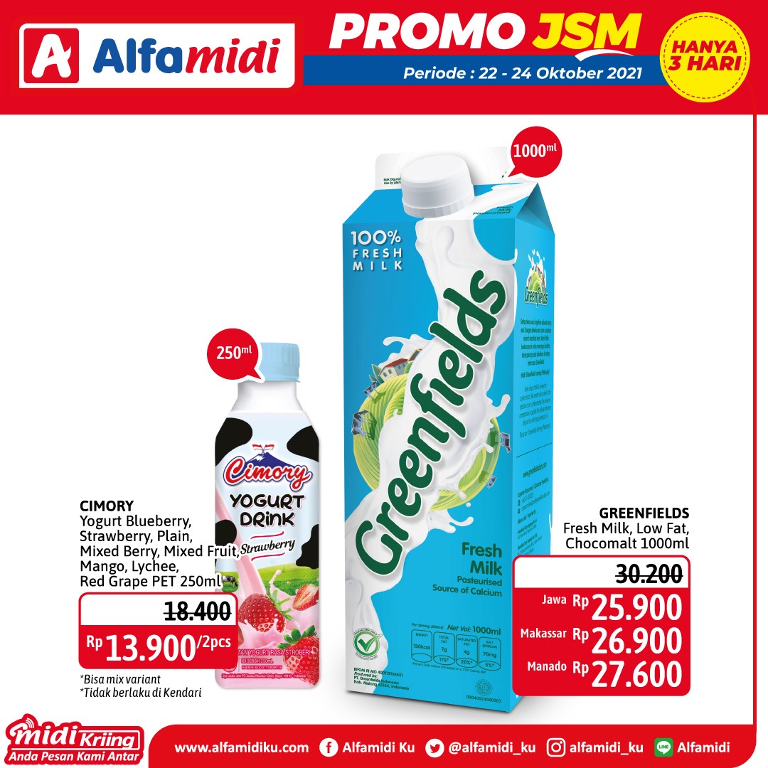 Promo ALFAMIDI JSM Weekend periode 22-24 Oktober 2021