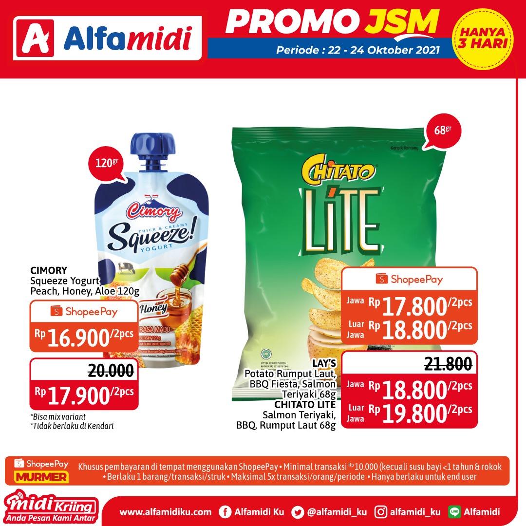 Promo ALFAMIDI JSM Weekend periode 22-24 Oktober 2021