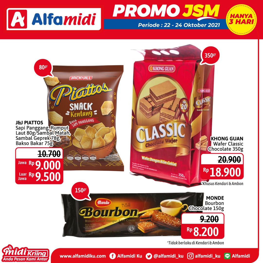 Promo ALFAMIDI JSM Weekend periode 22-24 Oktober 2021