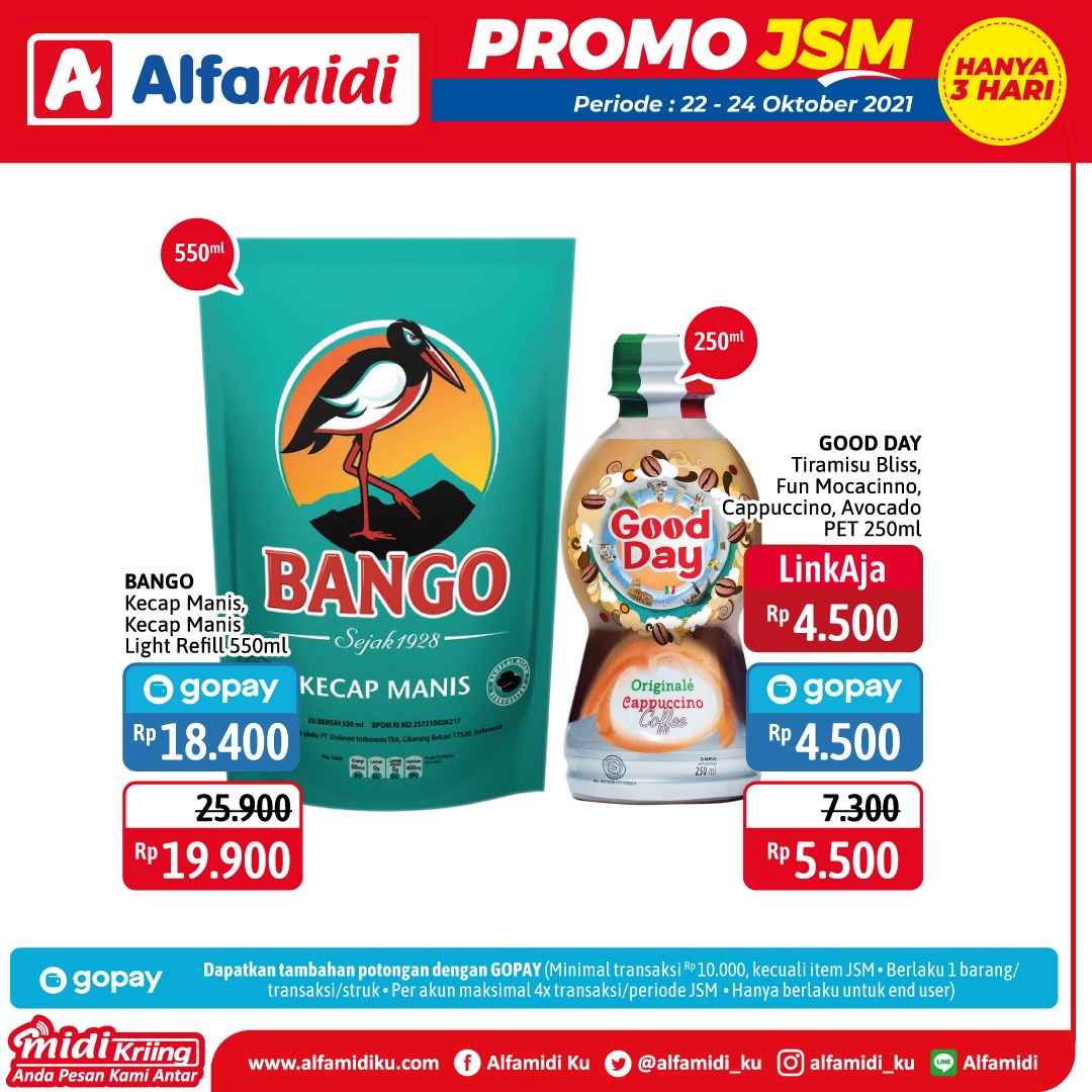 Promo ALFAMIDI JSM Weekend periode 22-24 Oktober 2021