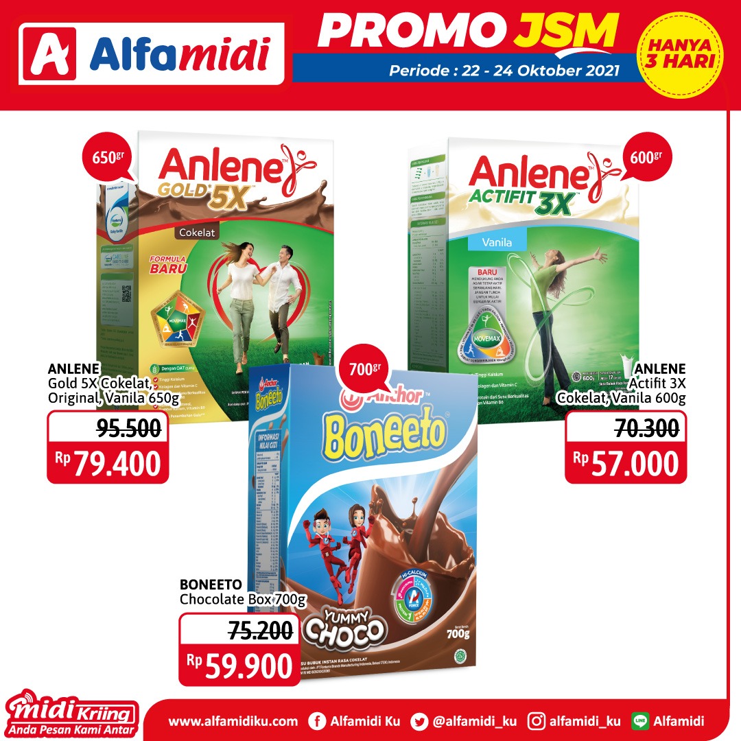 Promo ALFAMIDI JSM Weekend periode 22-24 Oktober 2021